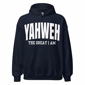Cotton Hoodie Yahweh the Great I Am Unisex Bible Verse Merch, Spiritual Gift - Etsy Canada