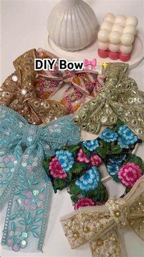 DIY Lace Bows🎀✨ #viral_video #yt_shorts #diycrafts #handmadewithlove #ashortsaday