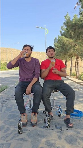 Two people are tied to a rope. See what happens.