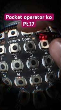 Mini sampler Ko-33🔥🤔💩 #pocketoperator #beats #hobby