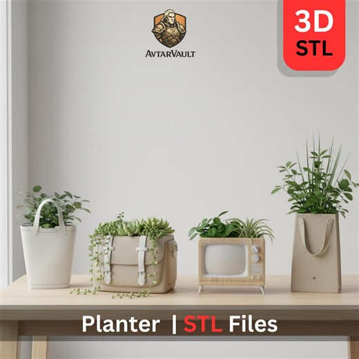Modern Planter STL Bundle | 3D Printable Plant Pots (digital Download) - Etsy Australia