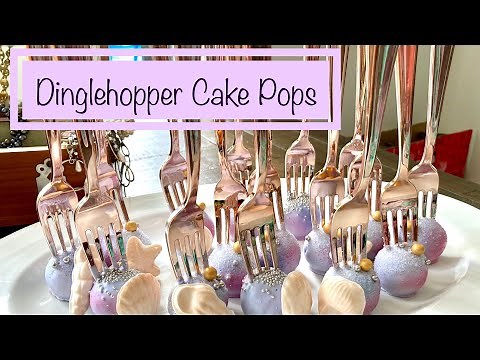 How to Make Little Mermaid Cake Pops | Dinglehopper Fork Cake Pops | Mermaid Desserts Pt 2