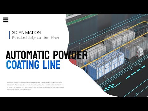 Mexico Trailer Powder Coating Line with Electric Hoist System