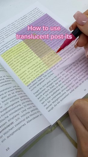 Creative Ways to Use Translucent Post-its for Notetaking and Studying