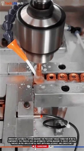 Innovation Automatic Tapping Machine for Precision Thread Formation in Metal Components #tech