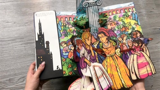 Phần 8 của BEAUTY & THE BEAST – A POP-UP BOOK OF THE CLASSIC FAIRY TALE - by Robert Sabuda | Tiệm nhà Sake - Used Books for Kids