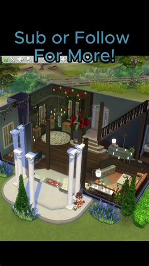 Christmas Colonial • Roll 4 Build #sims4 #sims4build #thesims4