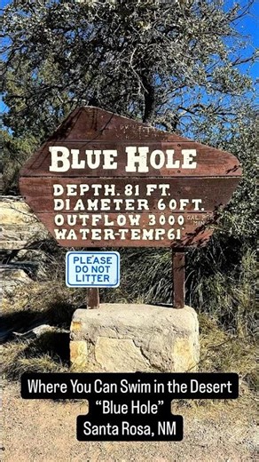 Blue Hole – Crystal Clear Natural Spring in Santa Rosa New Mexico