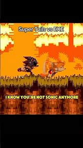 Tails goes SUPER vs Sonic.EXE🔥 #sonic #tails #sonicthehedgehog #sonicexe (art credits to: Skylooms)