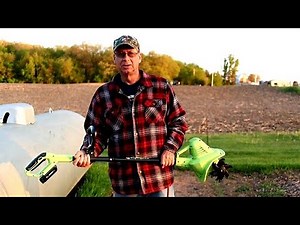 First time using the Earthwise 7.5 inch cordless 20V Mini Tiller