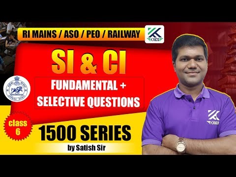 RI MAINS CLASS | CGL MATH CLASS | SI AND CI CLASS | MATH CLASS | RI MATH CLASS