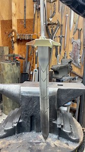 Guard on for the Riptide Sword! #blacksmith #sword #percyjackson #riptide #bladesmith | Yellow Goose Forge Blacksmith
