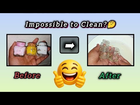 Old Paint Bottles Full of Dried Paint? 🤔 Try This Easy Cleaning Trick! @LetsgetcreativewithAnjali 