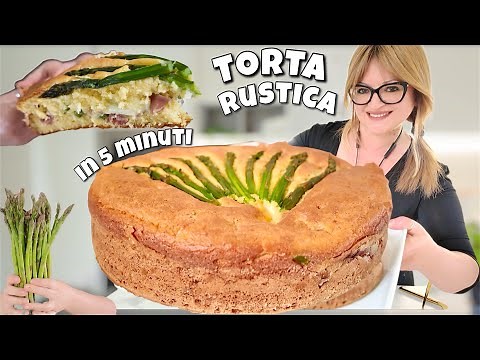 Very soft RUSTIC SAVOURY PIE IN 5 MINUTES with RICOTTA dough