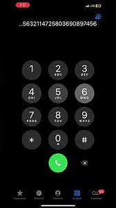 I phone keypad
