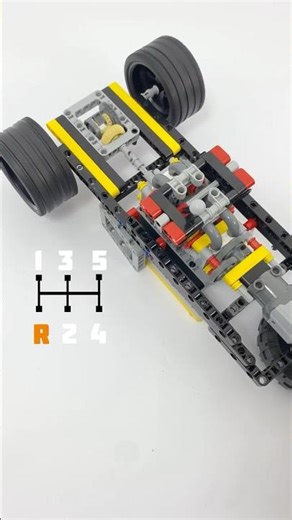 LEGO 5-Speed + Reverse Manual Transmission #legotechnic #gear #gearratio #engineering