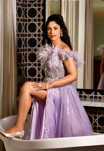 Lavender Glamour: Namrata Gaya's Stunning Gown