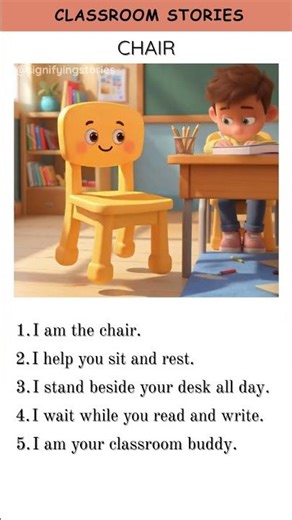 Chair Story for Kids | #chair #kidslearning #kidsreading #english #englishstory #englishreading