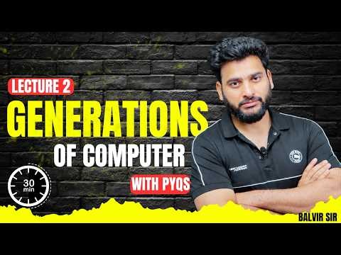 Computer Generations One Shot 🚀 Vacuum Tube to AI Era | Complete in 30 Min