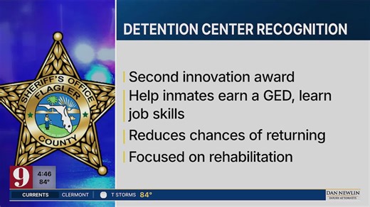 Flagler County jail honored for inmate programs