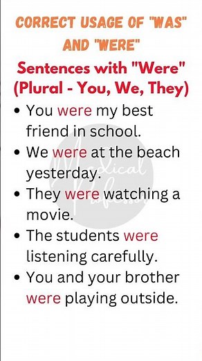 ✅ Sentences with "Were" | Correct Usage in English Grammar