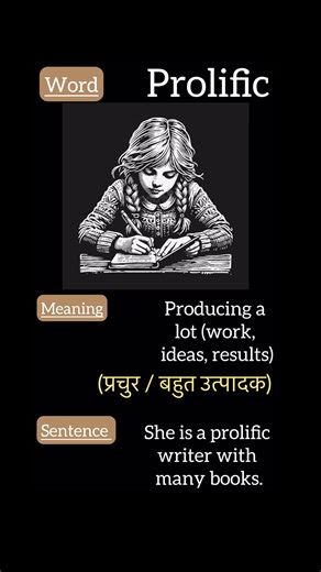 ⸻📌 Title: Prolific – Meaning