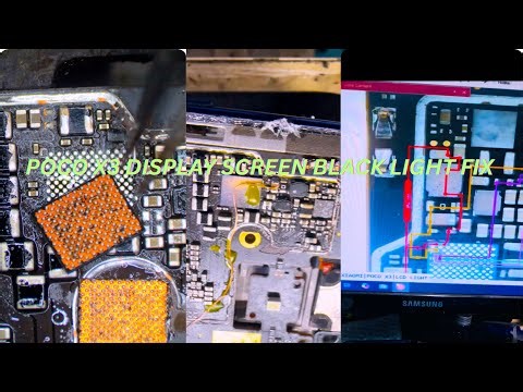 Poco x3 display screen black light fix || poco x3 black screen problem fix
