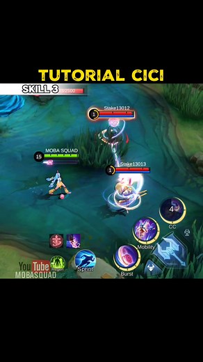 Cici tutorial skills and combo ✅😱 #mlbb #mobilelegends #ml #mlb #cici #freestyle #combo #game #gameplay #MLB