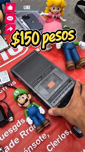 Wandering through the open-air market, I found an 80s cassette recorder. #market #openairmarket