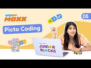 Ep5: Wizbot Maxx Block Coding Tutorial | Junior Blocks and PictoBlox | For Kids Age 4-10