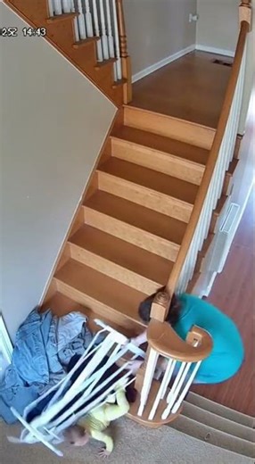 Baby Stairway DROP!!!😱