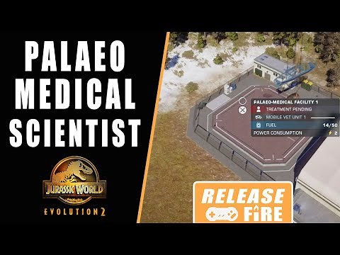 Jurassic World Evolution 2 How to Assign Scientists Palaeo Medical Facility - Allosaurus broken leg