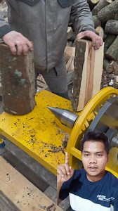 Mesin modern pembelah kayu untuk usaha penjualan kayu bakar #usaha #kayu #mesin #modern #ide | Dian TV
