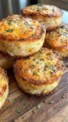 Cheesy Mashed Potato Muffins 🧂 Ingredients 3 cups mashed potatoes 1 cup shredded cheddar or mozzarella cheese 2 eggs 2 tbsp butter (melted) 2 tbsp milk 2 tbsp chopped parsley or green onions ½ tsp garlic powder ½ tsp black pepper ½ tsp salt ¼ cup grated parmesan cheese (for topping) 👨‍🍳 Complete Recipe 1️⃣ Prepare the Mixture In a large bowl add mashed potatoes. Mix in eggs, butter, milk, and shredded cheese. Add garlic powder, salt, black pepper, and parsley. Mix everything until well combin