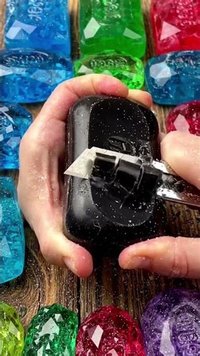 Asmr soap cutting on a table |Relaxation videos | Super ASMR with crystal soaps