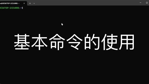 操作系统之ubuntu的基本命令使用