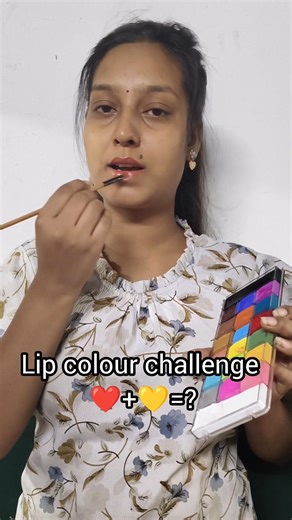 lip colour challenge|| colour theory|| colour mixing|| #colourmixing #lipcolour #beautyfy
