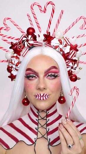 DIY Headpiece Tutorial | Christmas Makeup Look