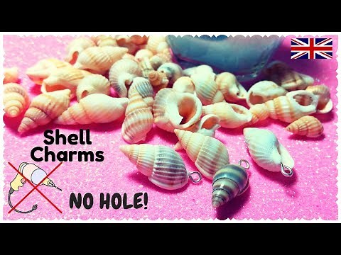 How to make SHELL Charms WITHOUT HOLE | No Drill!