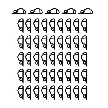 Elodie 50 Pieces Christmas Light Clips Hangers Gutter Clips for Roof Festival Party Black - Walmart.ca