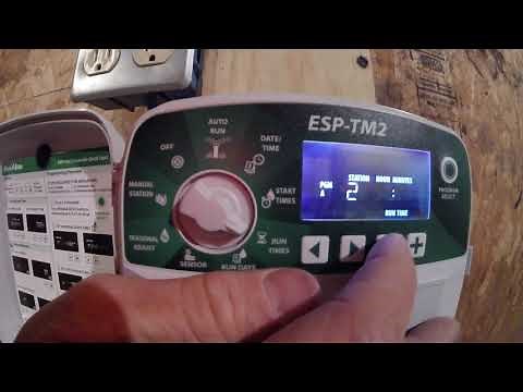 RainBird ESP-TM2 Control Clock Programming