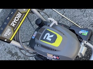 How to set up and use Ryobi Pressure washer