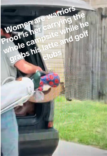 Women Carrying Their Weight at the Campsite