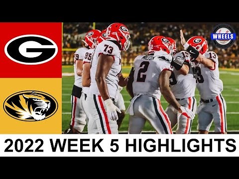 #1 Georgia vs Missouri Highlights | College Football Week 5 | 2022 College Football Highlights