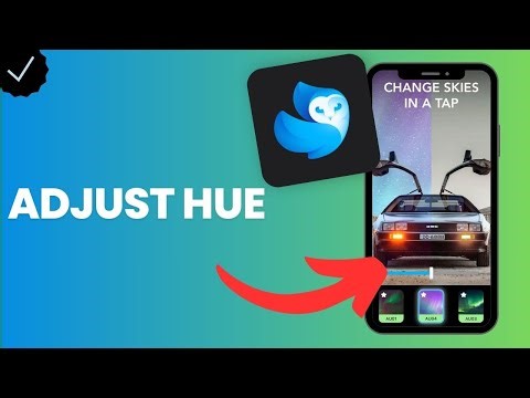 How to adjust the hue of a picture in Lightleap?