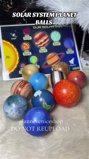 Ten Pieces of Solar System Planet Balls for Kids