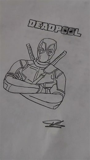 Deadpool sketch | Marvel sketch | Marvel Drawing | Hyprr Gaming