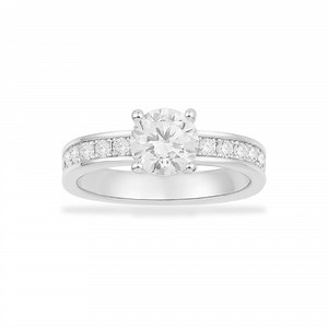 Pavé Ring with Round Zirconia