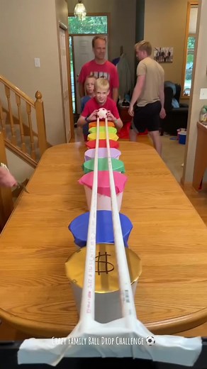 Crazy Family Ball Drop Challenge ⚽️ Kids, Dad, and family play party game with ball and buckets for fun prizes. Great game for parties and family gatherings. (for entertainment purposes only)#kezzygaming #kezzy #challenge #newyear #foryou #explore #familytime #new_trending #game #fyp