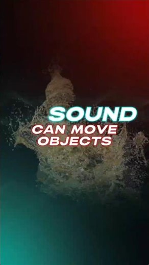 Sound can MOVE objects #funfacts #sound #shorts